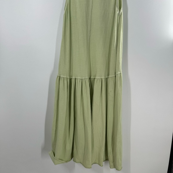 Free People Beach Island Retreat Maxi Tank Dress Sleeveless Lime Green Medium - Picture 8 of 9